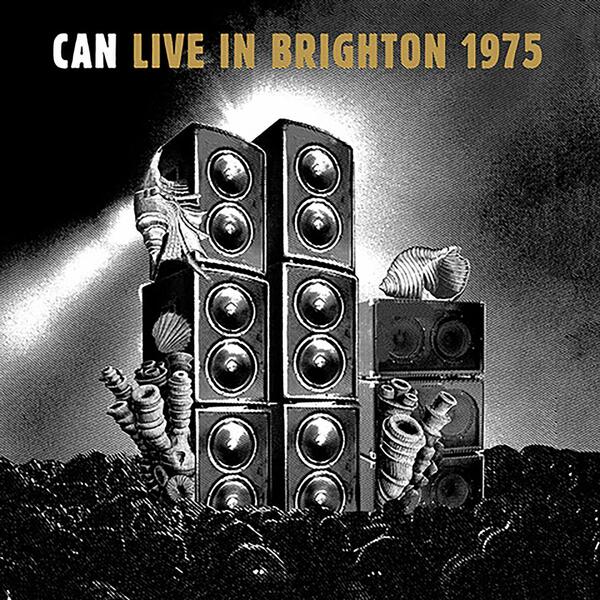 Cover of vinyl record LIVE IN BRIGHTON 1975 by artist CAN