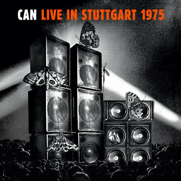 Cover of vinyl record LIVE IN STUTTGART 1975 - (TRIPLE ORANGE VINYL) by artist CAN
