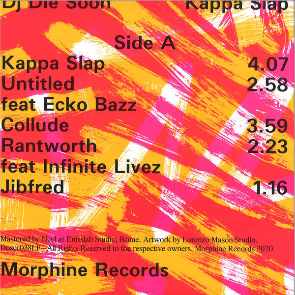 Cover of vinyl record KAPPA SLAP by artist DJ DIE SOON