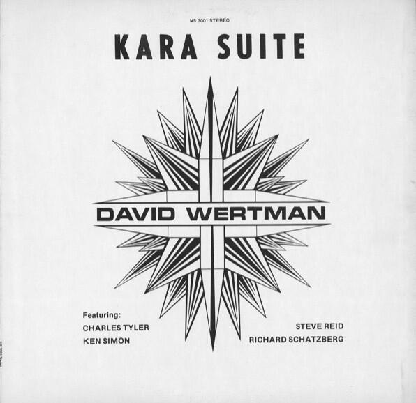 Cover of vinyl record KARA SUITE by artist DAVID WERTMAN