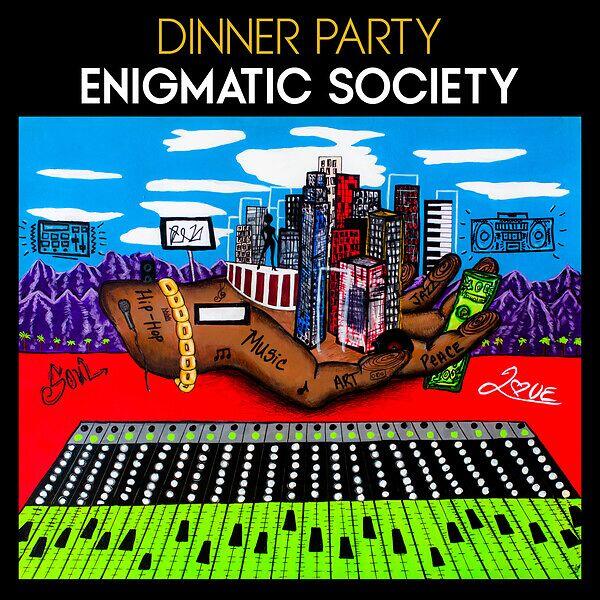 Cover of vinyl record ENIGMATIC SOCIETY by artist DINNER PARTY