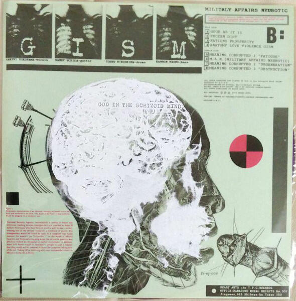 Cover of vinyl record MILITARY AFFAIR NEUROTIC by artist G.I.S.M.