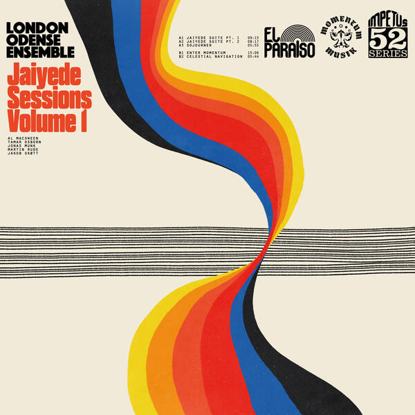 Cover of vinyl record JAIYEDE SESSIONS VOLUME I by artist LONDON ODENSE ENSEMBLE