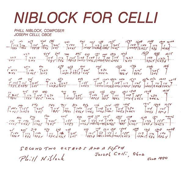Cover of vinyl record Niblock For Celli / Celli Plays Niblock by artist NIBLOCK, PHILL