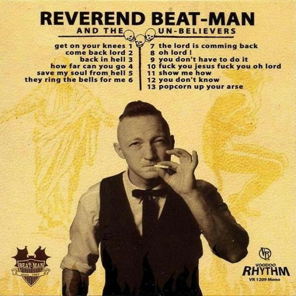 Cover of vinyl record GET ON YOUR KNEES by artist REVEREND BEAT-MAN