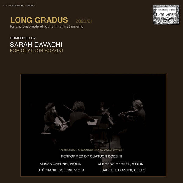 Cover of vinyl record LONG GRADUS by artist DAVACHI, SARAH