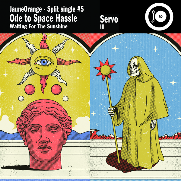Cover of vinyl record SPLIT SINGLE # 5 by artist ODE TO SPACE HASSLE / SERVO
