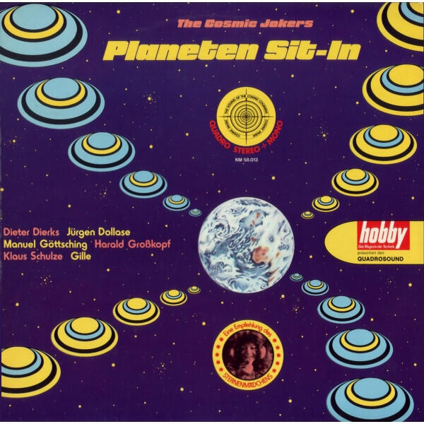 Cover of vinyl record PLANETEN SIT-IN by artist COSMIC JOKERS