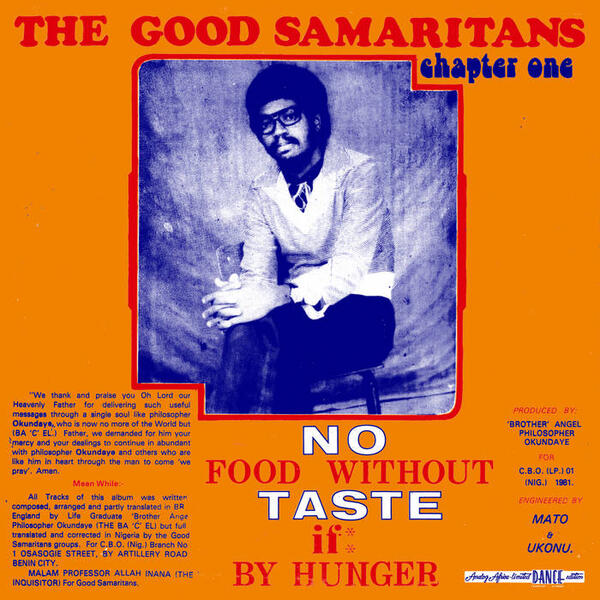 Cover of vinyl record No Food Without Taste If By Hunger by artist THE GOOD SAMARITANS