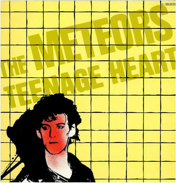 Cover of vinyl record TEENAGE HEART - (YELLOW VINYL) by artist METEORS