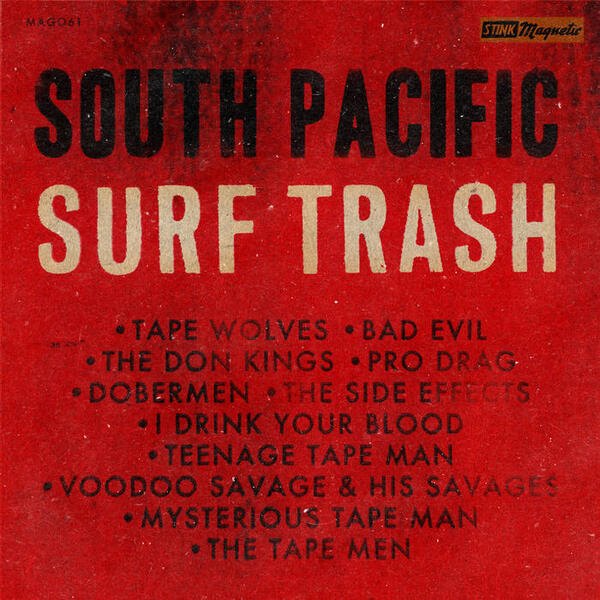 Cover of vinyl record SOUTH PACIFIC SURF TRASH by artist VARIOUS ARTISTS