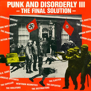 Cover of vinyl record PUNK AND DISORDERLY - III - THE FINAL SOLUTION by artist 