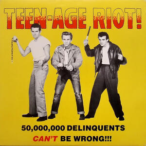 Cover of vinyl record Teen-Age Riot! - 50,000,000 Delinquents Can't Be Wrong!!! by artist 